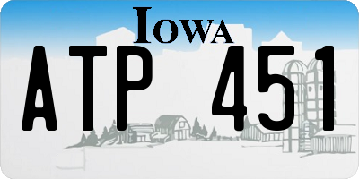 IA license plate ATP451