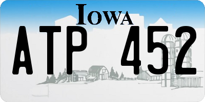 IA license plate ATP452
