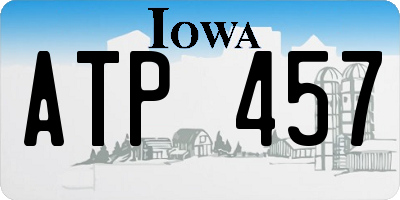 IA license plate ATP457