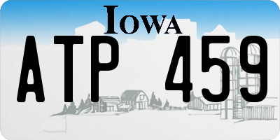 IA license plate ATP459
