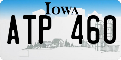 IA license plate ATP460