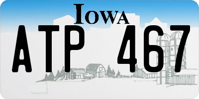 IA license plate ATP467
