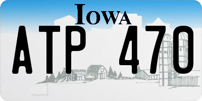 IA license plate ATP470