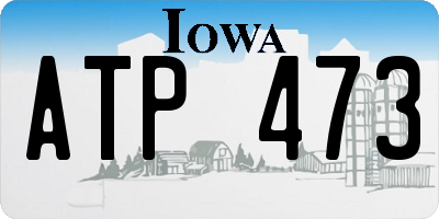 IA license plate ATP473