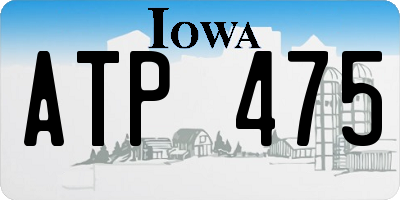 IA license plate ATP475