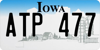 IA license plate ATP477