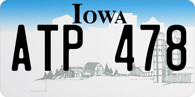 IA license plate ATP478