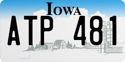 IA license plate ATP481