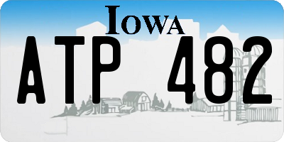 IA license plate ATP482