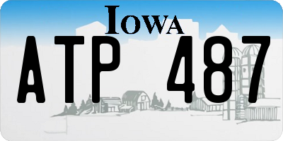 IA license plate ATP487