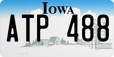 IA license plate ATP488