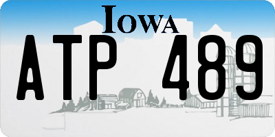 IA license plate ATP489
