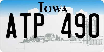 IA license plate ATP490