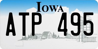IA license plate ATP495