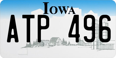 IA license plate ATP496