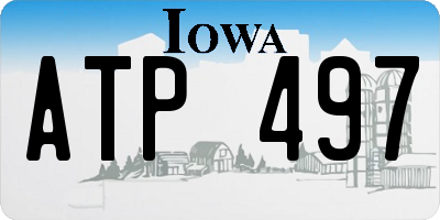 IA license plate ATP497