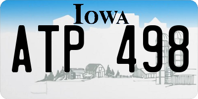 IA license plate ATP498