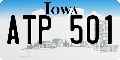 IA license plate ATP501
