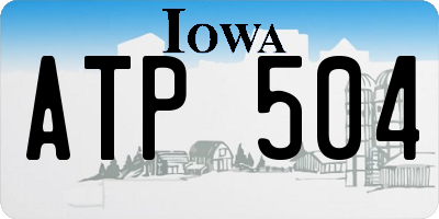 IA license plate ATP504