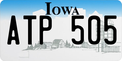 IA license plate ATP505