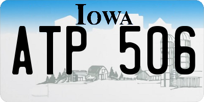 IA license plate ATP506
