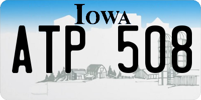IA license plate ATP508