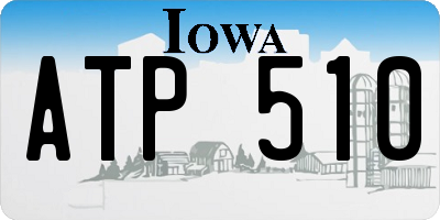 IA license plate ATP510