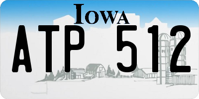 IA license plate ATP512