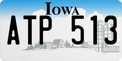 IA license plate ATP513