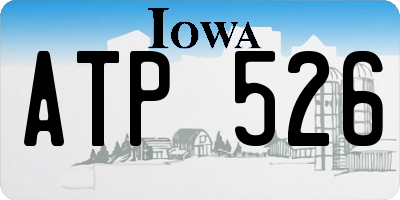 IA license plate ATP526