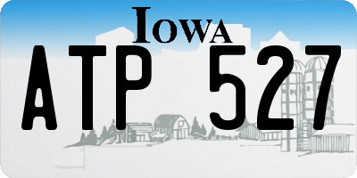 IA license plate ATP527