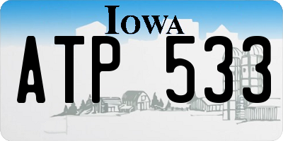 IA license plate ATP533