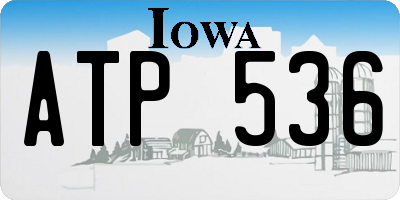IA license plate ATP536