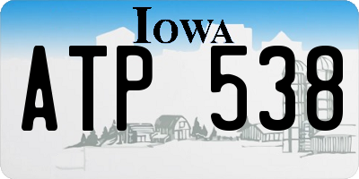 IA license plate ATP538