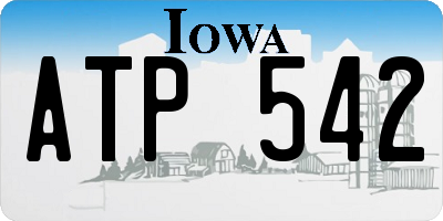 IA license plate ATP542