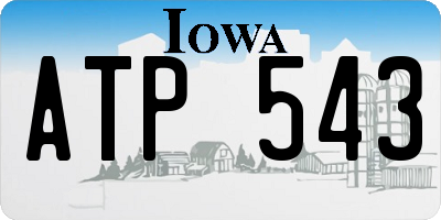 IA license plate ATP543