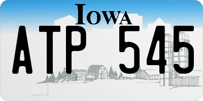 IA license plate ATP545