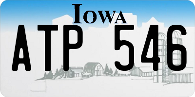 IA license plate ATP546