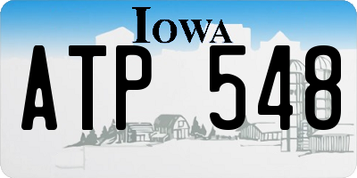 IA license plate ATP548
