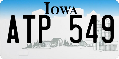 IA license plate ATP549