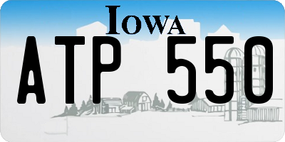 IA license plate ATP550