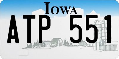 IA license plate ATP551