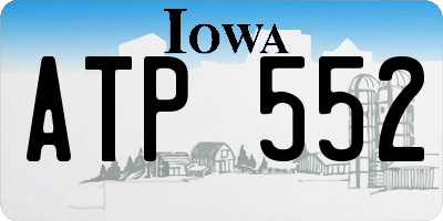 IA license plate ATP552