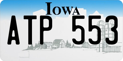 IA license plate ATP553