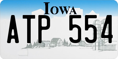 IA license plate ATP554