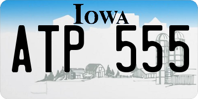 IA license plate ATP555