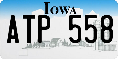 IA license plate ATP558