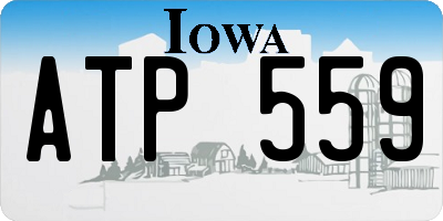 IA license plate ATP559