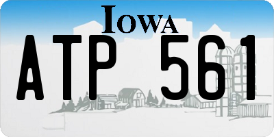 IA license plate ATP561