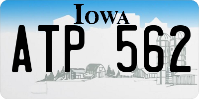 IA license plate ATP562